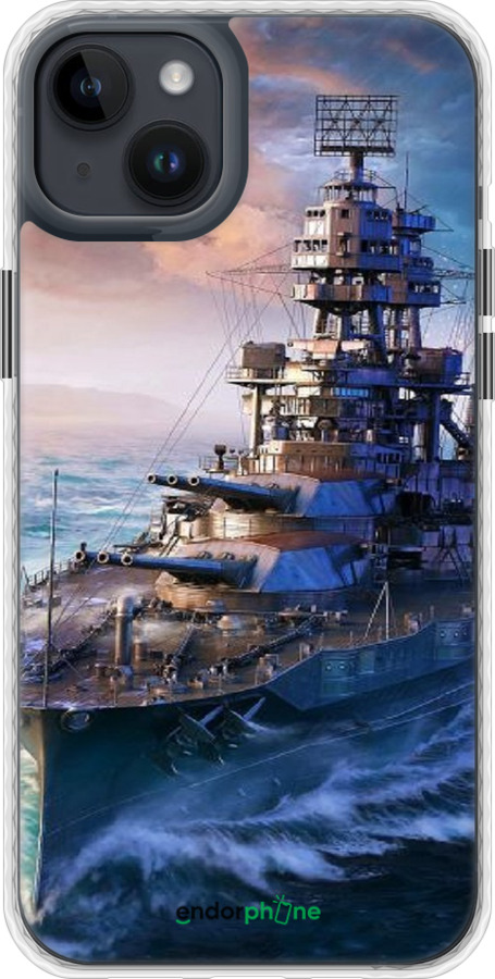 Чехол Bumper MagSafe чехол Военный корабль, world of tanks, wargaming для Apple iPhone 14 Plus - 6461pm-2645 изображение 