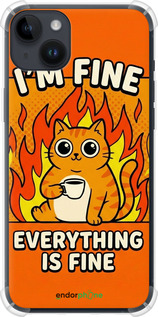 Силикон с усиленными углами чехол Funny Cat для Apple iPhone 14 Plus - 6786sp-2645 изображение 