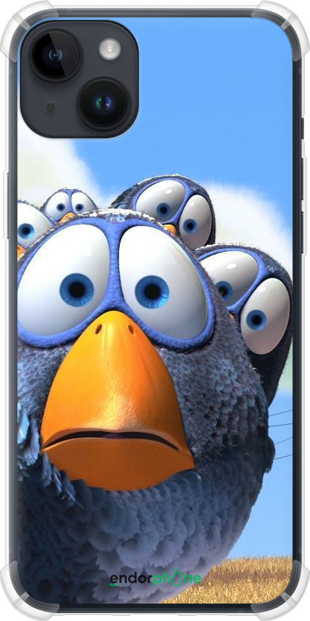 Силикон с усиленными углами чехол Angry Birds для Apple iPhone 14 Plus - 6008sp-2645 изображение 