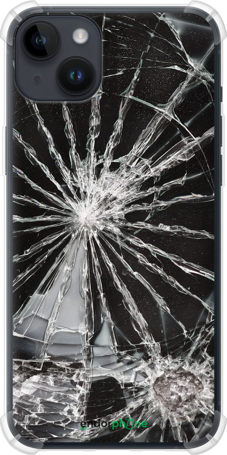 Силикон с усиленными углами чехол Glass для Apple iPhone 14 Plus - 6608sp-2645 изображение 