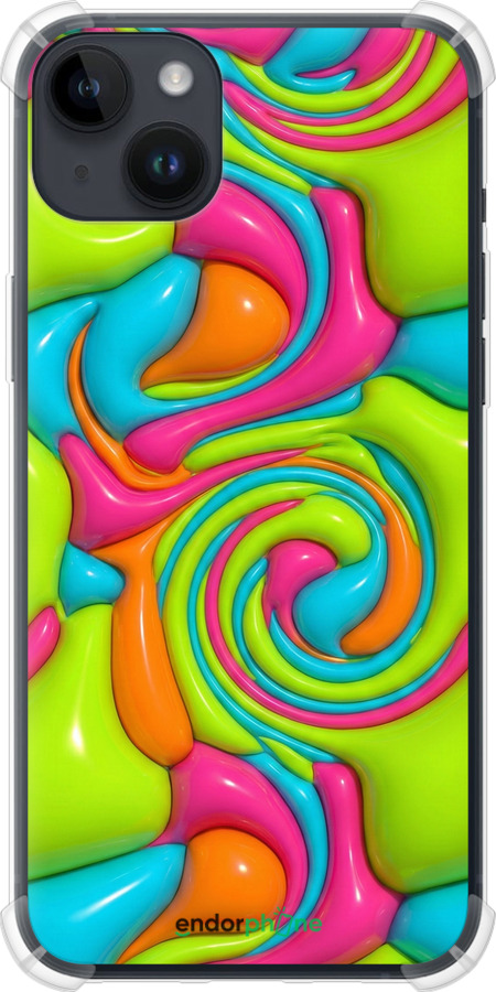 Силикон с усиленными углами чехол Y2K Jelly Dream для Apple iPhone 14 Plus - 6780sp-2645 изображение 