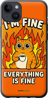 Силиконовый чехол Funny Cat для Apple iPhone 14 Plus - 6786u-2645 изображение 