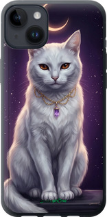 Силиконовый чехол Mystic White Cat Gothic Dark Purple Gold для Apple iPhone 14 Plus - 6805u-2645 изображение 