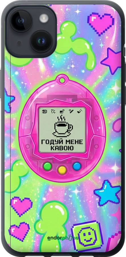 Силиконовый чехол Y2K Aesthetic Retro Pet: Годуй мене кавою для Apple iPhone 14 Plus - 6784u-2645 изображение 