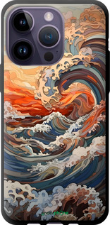 TPU чехол Арт хвилі для Apple iPhone 14 Pro Max - 6324b-2667 изображение 
