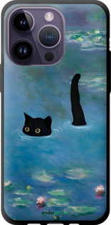 TPU чехол С изображением кота и водяной лилии Monet для Apple iPhone 14 Pro Max - 6519b-2667 изображение 