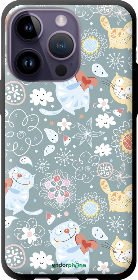TPU чехол Кошенята v3 для Apple iPhone 14 Pro Max - 1223b-2667 изображение 