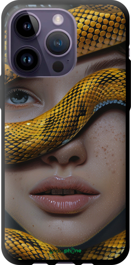 TPU чехол Объятия змеи для Apple iPhone 14 Pro Max - 6081b-2667 изображение 