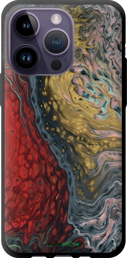TPU чехол С изображением абстрактной живописи для Apple iPhone 14 Pro Max - 6530b-2667 изображение 