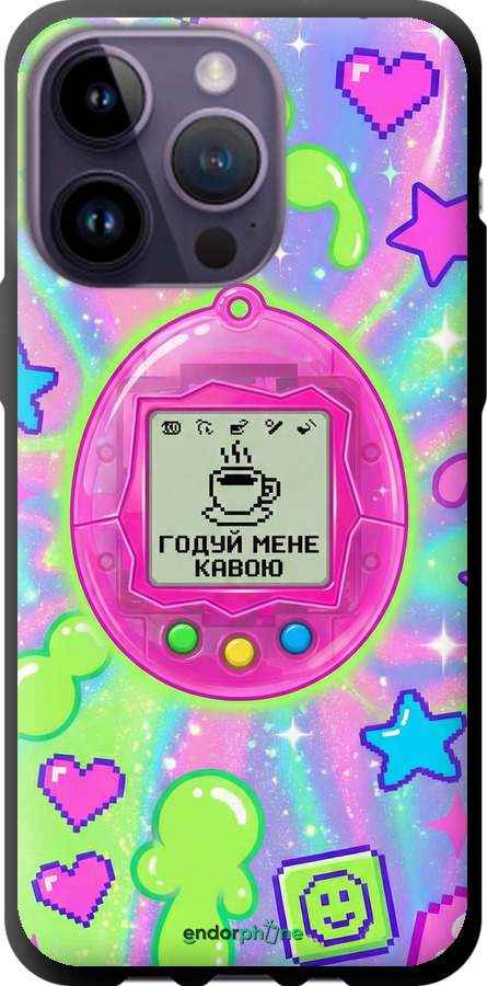 TPU чехол Y2K Aesthetic Retro Pet: Годуй мене кавою для Apple iPhone 14 Pro Max - 6784b-2667 изображение 