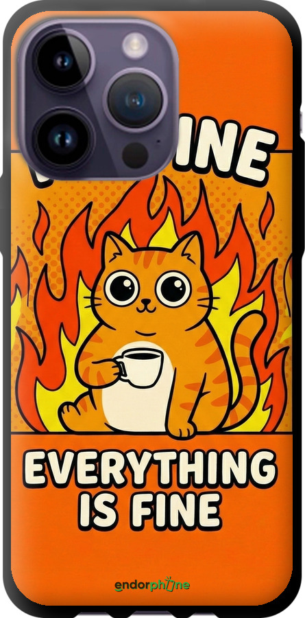 TPU чехол Funny Cat для Apple iPhone 14 Pro Max - 6786b-2667 изображение 