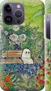 3D пластиковый матовый чехол Грустное привидение для Apple iPhone 14 Pro Max - 6403m-2667 изображение 