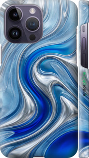 3D пластиковый матовый чехол Liquid Chrome для Apple iPhone 14 Pro Max - 6781m-2667 изображение 