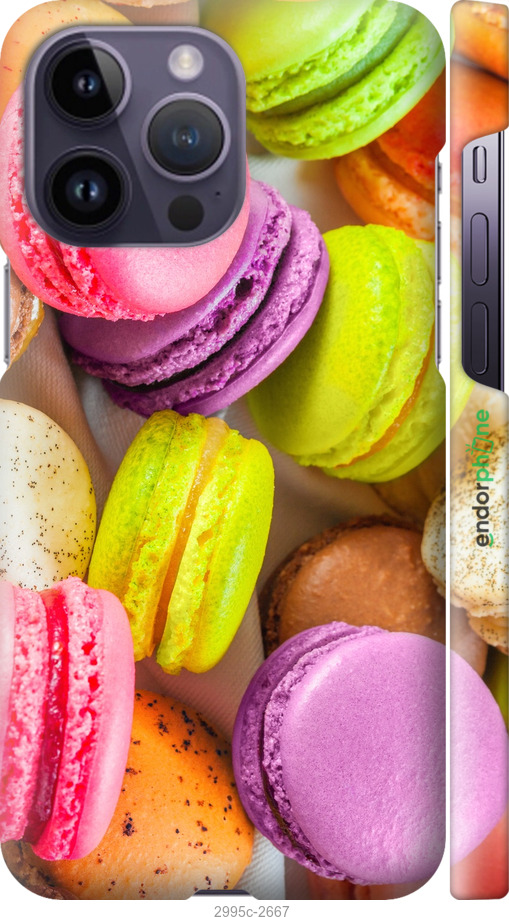 

Plástico mate 3D Capa "Macaroons" para iPhone 14 Pro Max, Amarelo