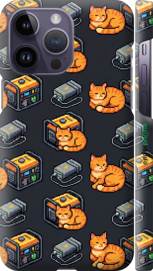 3D пластиковый матовый чехол Autonomous Zone для Apple iPhone 14 Pro Max - 6771m-2667 изображение 