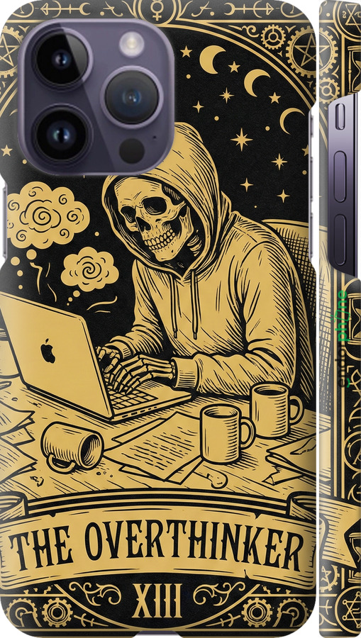 3D пластиковый матовый чехол The Overthinker для Apple iPhone 14 Pro Max - 6774m-2667 изображение 