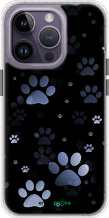 Чохол Bumper чехол З синіми відбитками лап для Apple iPhone 14 Pro Max - 6441pc-2667 изображение 