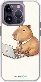 Чехол Bumper MagSafe чехол Funny Capybara CEO Working для Apple iPhone 14 Pro Max - 6777pm-2667 изображение 