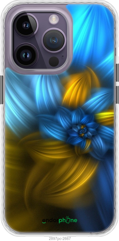

Чохол Bumper чохол "Візерунок 46" для iPhone 14 Pro Max, Синій