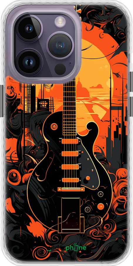 Чехол Bumper чехол Гитара для Apple iPhone 14 Pro Max - 5957pc-2667 изображение 