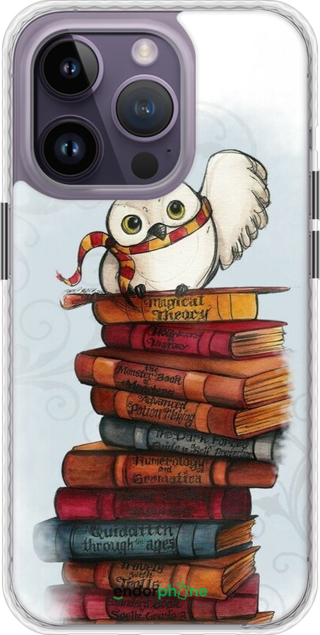Чохол Bumper чехол Сова та книги для Apple iPhone 14 Pro Max - 6436pc-2667 изображение 