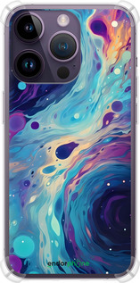 Силикон с усиленными углами чехол Арт акварель для Apple iPhone 14 Pro Max - 6329sp-2667 изображение 