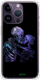 Силикон с усиленными углами чехол С изображением скелета для Apple iPhone 14 Pro Max - 6537sp-2667 изображение 