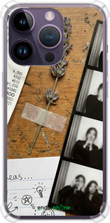 Силикон с усиленными углами чехол Aesthetic Scrapbook Collage для Apple iPhone 14 Pro Max - 6773sp-2667 изображение 