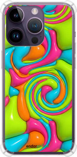 Силикон с усиленными углами чехол Y2K Jelly Dream для Apple iPhone 14 Pro Max - 6780sp-2667 изображение 