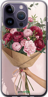 Силиконовый чехол Пионы 1 для Apple iPhone 14 Pro Max - 6705u-2667 изображение 
