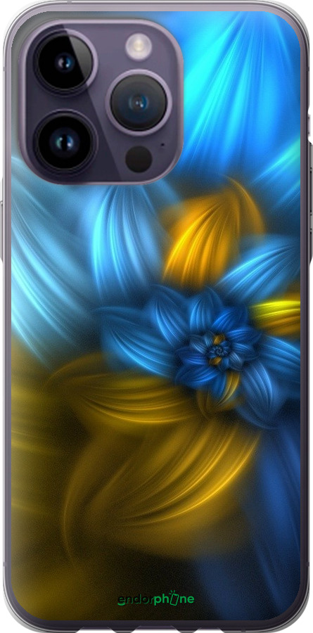 

Силіконовий чохол "Візерунок 46" для iPhone 14 Pro Max, Синій