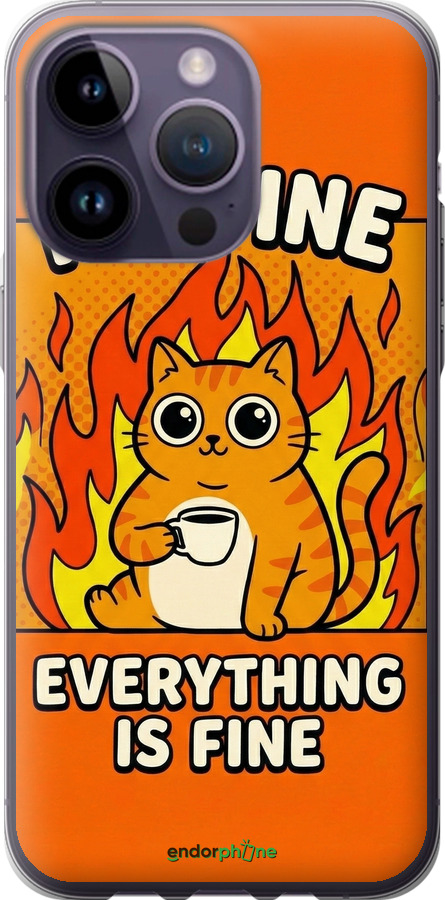 Силіконовий чехол Funny Cat для Apple iPhone 14 Pro Max - 6786u-2667 изображение 