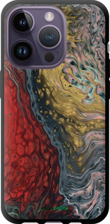 TPU чехол С изображением абстрактной живописи для Apple iPhone 14 Pro - 6530b-2646 изображение 