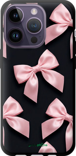TPU чехол Coquette Ribbons Dark Coquette для Apple iPhone 14 Pro - 6767b-2646 изображение 