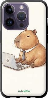 TPU чехол Funny Capybara CEO Working для Apple iPhone 14 Pro - 6777b-2646 изображение 