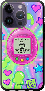 TPU чехол Y2K Aesthetic Retro Pet: Годуй мене кавою для Apple iPhone 14 Pro - 6784b-2646 изображение 