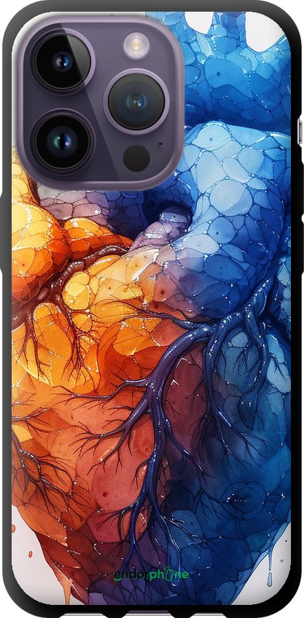 TPU чехол Арт-серце для Apple iPhone 14 Pro - 6034b-2646 изображение 
