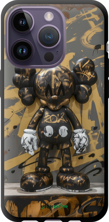 TPU чехол Bronze kaws для Apple iPhone 14 Pro - 6097b-2646 изображение 
