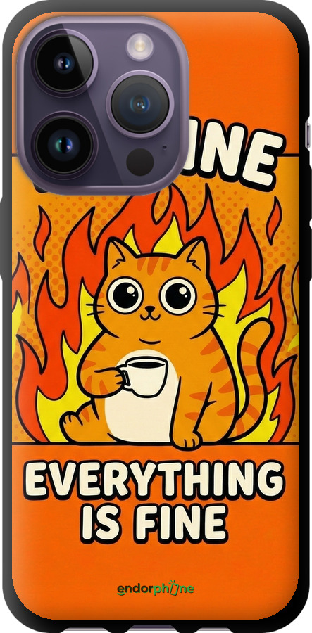 TPU чехол Funny Cat для Apple iPhone 14 Pro - 6786b-2646 изображение 