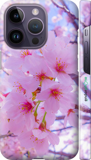 3D пластиковый матовый чехол Сакура для Apple iPhone 14 Pro - 6029m-2646 изображение 
