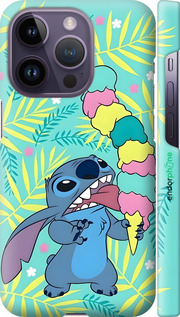 3D пластиковий матовий чехол Стіч для Apple iPhone 14 Pro - 6361m-2646 изображение 