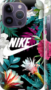 3D пластиковый матовый чехол Nike для Apple iPhone 14 Pro - 6378m-2646 изображение 