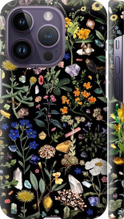 3D пластиковий матовий чехол З квітами для Apple iPhone 14 Pro - 6422m-2646 изображение 