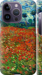 3D пластиковий матовий чехол Вінсент Ван Гог-Макове поле для Apple iPhone 14 Pro - 6466m-2646 изображение 