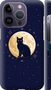 3D пластиковый матовый чехол Cute Cat Celestial/Witchy для Apple iPhone 14 Pro - 6787m-2646 изображение 