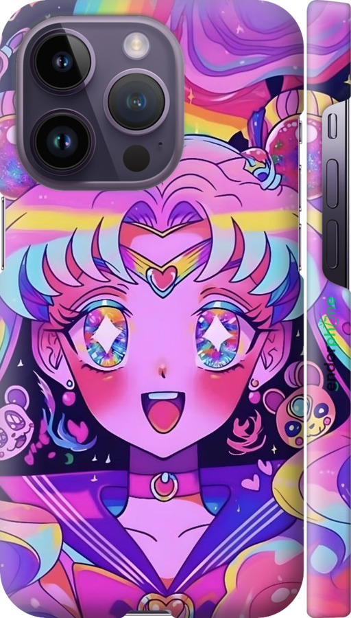 3D пластиковий матовий чехол Сейлор Мун 3 для Apple iPhone 14 Pro - 6352m-2646 изображение 