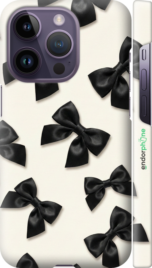 3D пластиковий матовий чехол Dark Coquette для Apple iPhone 14 Pro - 6765m-2646 изображение 