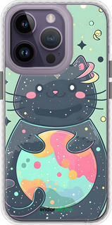 Чохол Bumper чехол Милый котик для Apple iPhone 14 Pro - 6364pc-2646 изображение 