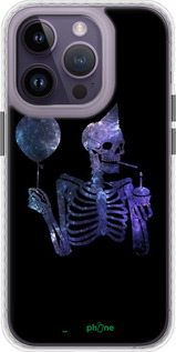 Чехол Bumper чехол Скелетное искусство для Apple iPhone 14 Pro - 6536pc-2646 изображение 