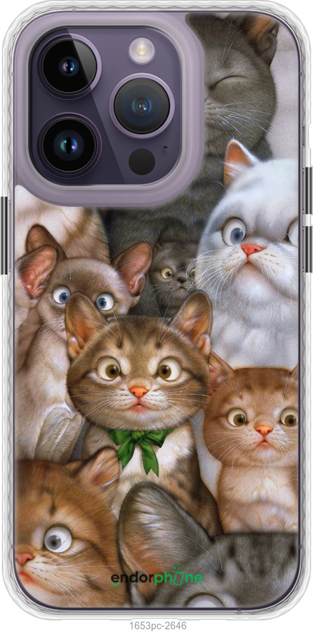 

Чохол Bumper чохол "Коти" для iPhone 14 Pro